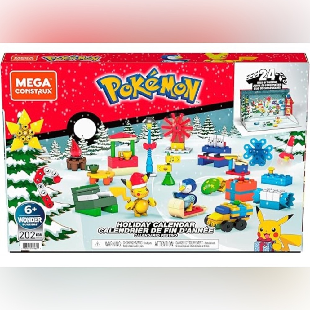 Mega Construx Pokémon Holiday Calendar Building Set Christmas